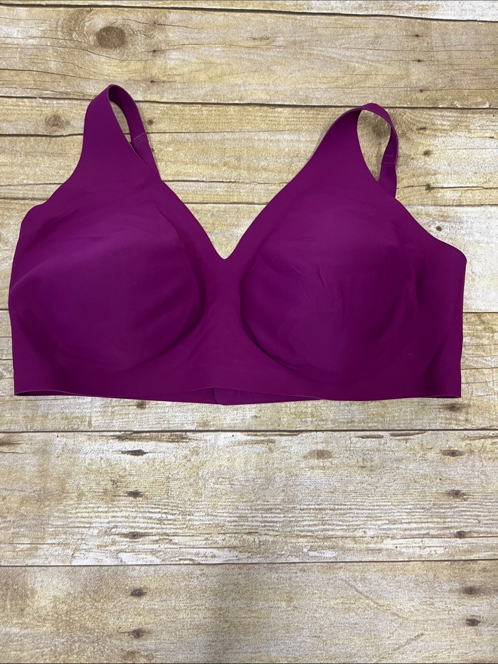 KNIX Seamless Wireless Bra in Plum size L++